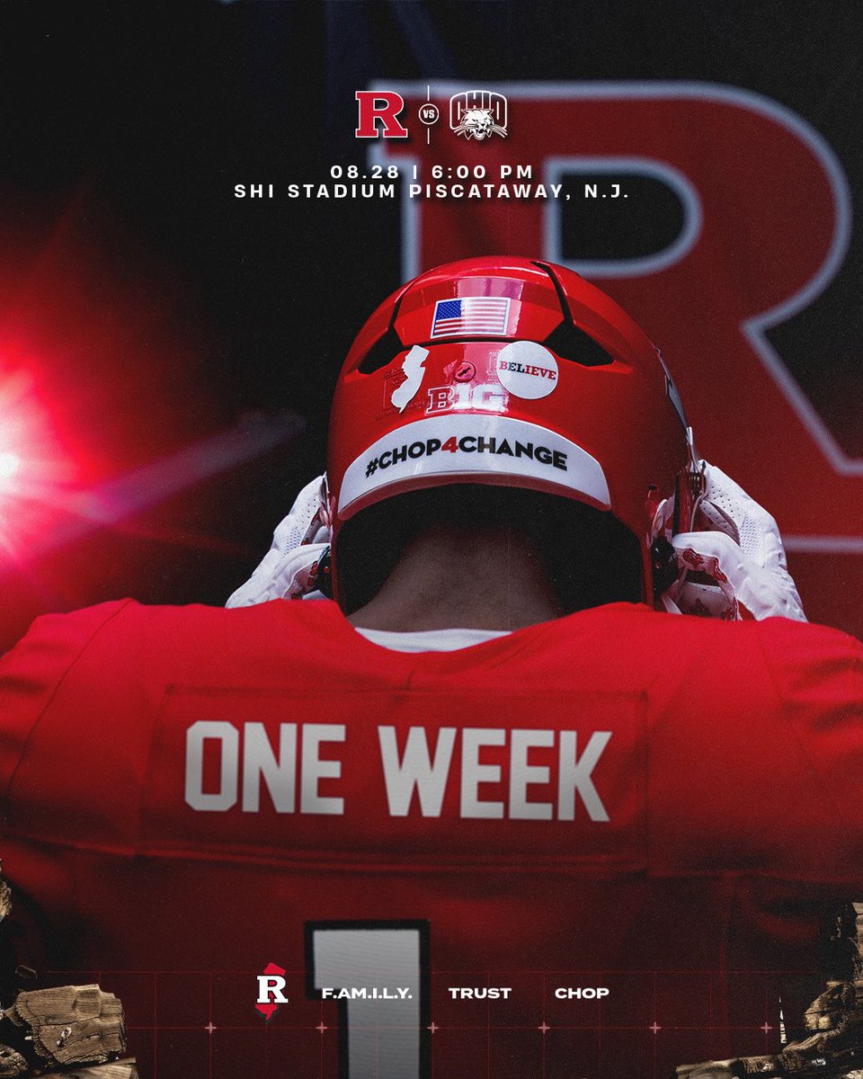 One week 🪓 

Claim your student season 🎟️
tinyurl.com/RUFBCLAIM25