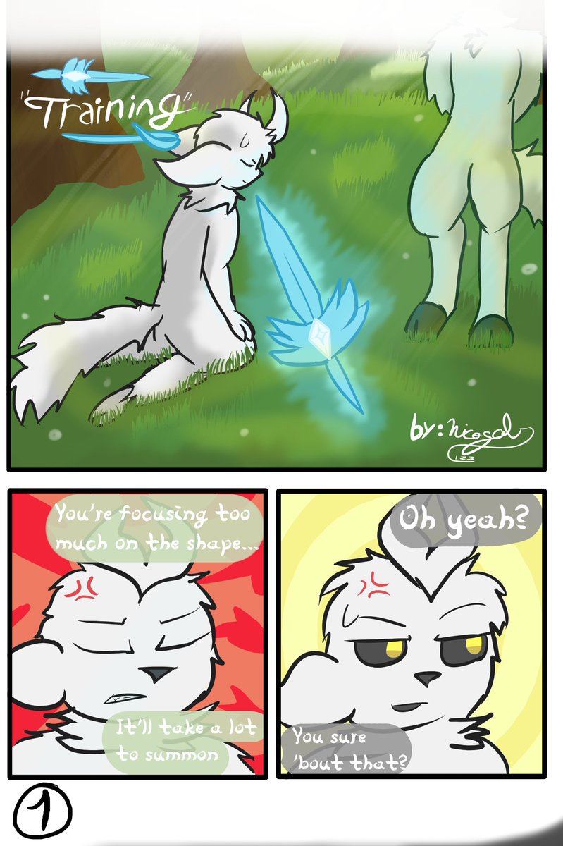 New Comic! "training"

page 1/5?

#furry #furryart #digitalart #comicpage #comic #ori