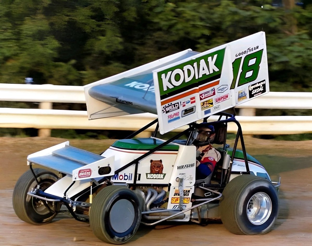 blewis69's tweet photo. @dannydietrich .. Was this a common position for the nose wing to get more rear grip? Pic was from Williams Grove in 1988 https://t.co/A0MYoRDMXO
