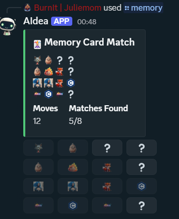 AIdea (@myaidea) on Twitter photo New fun games available!
1. Memory - find the matching project in 4x4 grid <a href="/pawsflow/">PAWSFLOW.app</a> <a href="/BurnItJuliemom/">Juliemom | BurnIt</a> <a href="/ForFoxSakeCro/">For Fox Sake! 🦊 FFS on @Wolfswap.app 🐺</a> <a href="/mechs2k/">Mechs</a> <a href="/cronos_chain/">Cronos</a> #sacky
2. Memory Taco - find taco in the least steps
Leaderboards available!
Have fun #crofam! New fun games available!
1. Memory - find the matching project in 4x4 grid <a href="/pawsflow/">PAWSFLOW.app</a> <a href="/BurnItJuliemom/">Juliemom | BurnIt</a> <a href="/ForFoxSakeCro/">For Fox Sake! 🦊 FFS on @Wolfswap.app 🐺</a> <a href="/mechs2k/">Mechs</a> <a href="/cronos_chain/">Cronos</a> #sacky
2. Memory Taco - find taco in the least steps
Leaderboards available!
Have fun #crofam!
