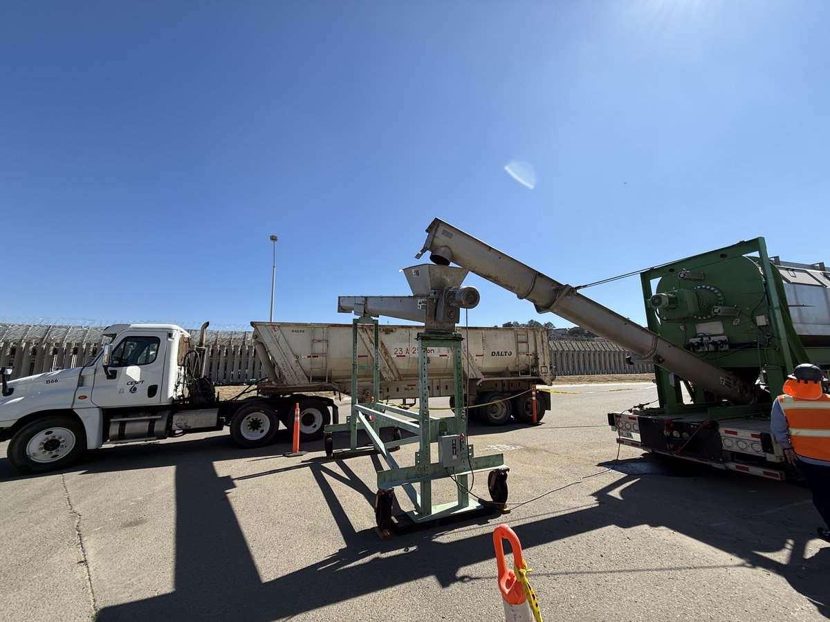 usibwc's tweet photo. 🇺🇸South Bay Project Design Build – Incremental Increase Update, Day 94!

We're getting closer to our final week of increasing our capacity to treat an additional 10 Million Gallons per Day (MGD) in just 100 days. The #USIBWC stands committed to #ProtectingAmericans from #MexicanSewage and ensuring accountability. This milestone wouldn't be possible without the hard work of the men and women behind the scenes who have dedicated countless hours to designing, procuring, and implementing this massive project in such a short amount of time.

The new equipment we've been updating you on is finally arriving, being set up, tested, and started. This week, we received the first of two thickening units (which concentrate sludge), the polymer storage tank (for chemicals that aid in solid removal), and our ferric storage tank (for chemicals that improve water quality).

✅Primary Treatment Equipment - Complete: Tanks delivered tanks installed, completing the primary treatment process area. This means we now have all the necessary equipment to treat water effectively!

✅City of San Diego Ocean Outfall Agreement - Complete: We're happy to announce that we signed an amendment to our original agreement with the City of #SanDiego.The agreement amends maintenance of the South Bay Ocean Outfall (SBOO), which helps manage wastewater output. The amendment sets out how we will share responsibilities for handling an additional 10 MGD of water.

✅Specialized Dive Team Deployment: In addition to this agreement, a specialized dive team has been deployed off the coast of Imperial Beach to open more ports and risers that connect to the plant. This process will help manage the increased treated outflow expected by the end of August.

Next week marks the final stretch of this incredible journey. We are immensely proud of our team's dedication and hard work. Under the leadership of President Trump and @EPALeeZeldin @EPARegion9 @EPA, we remain committed to protecting our communities and ensuring a brighter, cleaner future. Stay tuned for next week's update as we reach this significant milestone together!