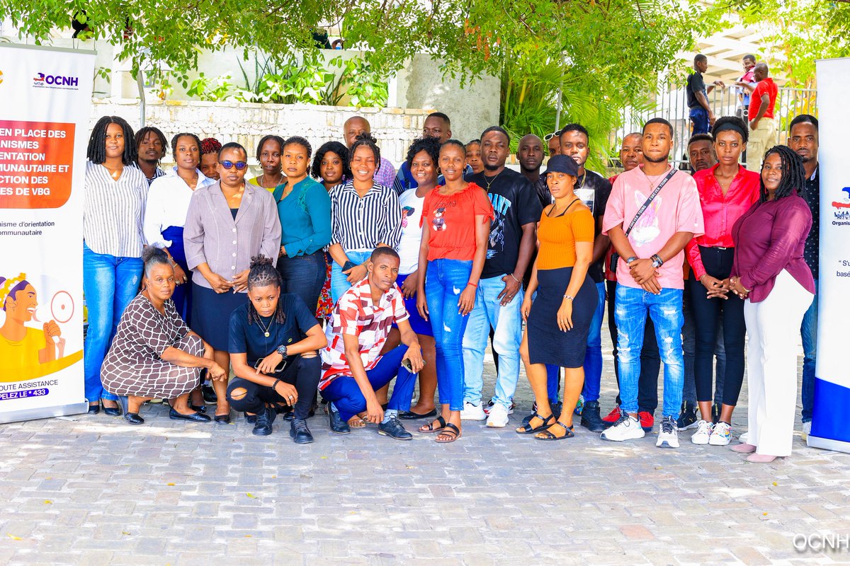 Ce jeudi 21 août 2025, l'OCNH, en partenariat avec <a href="/UNFPAHaiti/">UNFPA Haïti</a>, a organisé à l'hôtel Montana un atelier de formation sur le mécanisme de référencement des survivantes de violences basées sur le genre (VBG).
​25  membres des comités de camps de personnes déplacées internes (PDI) y
