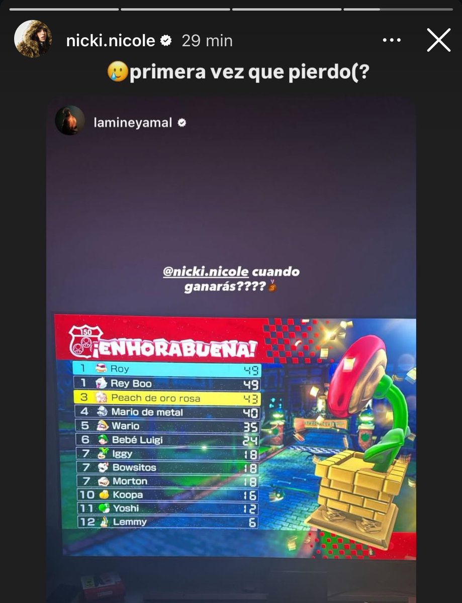 yo diria que segunda, primero teniendo de
novio a Peso Pluma y ahora a Lamine Yamal