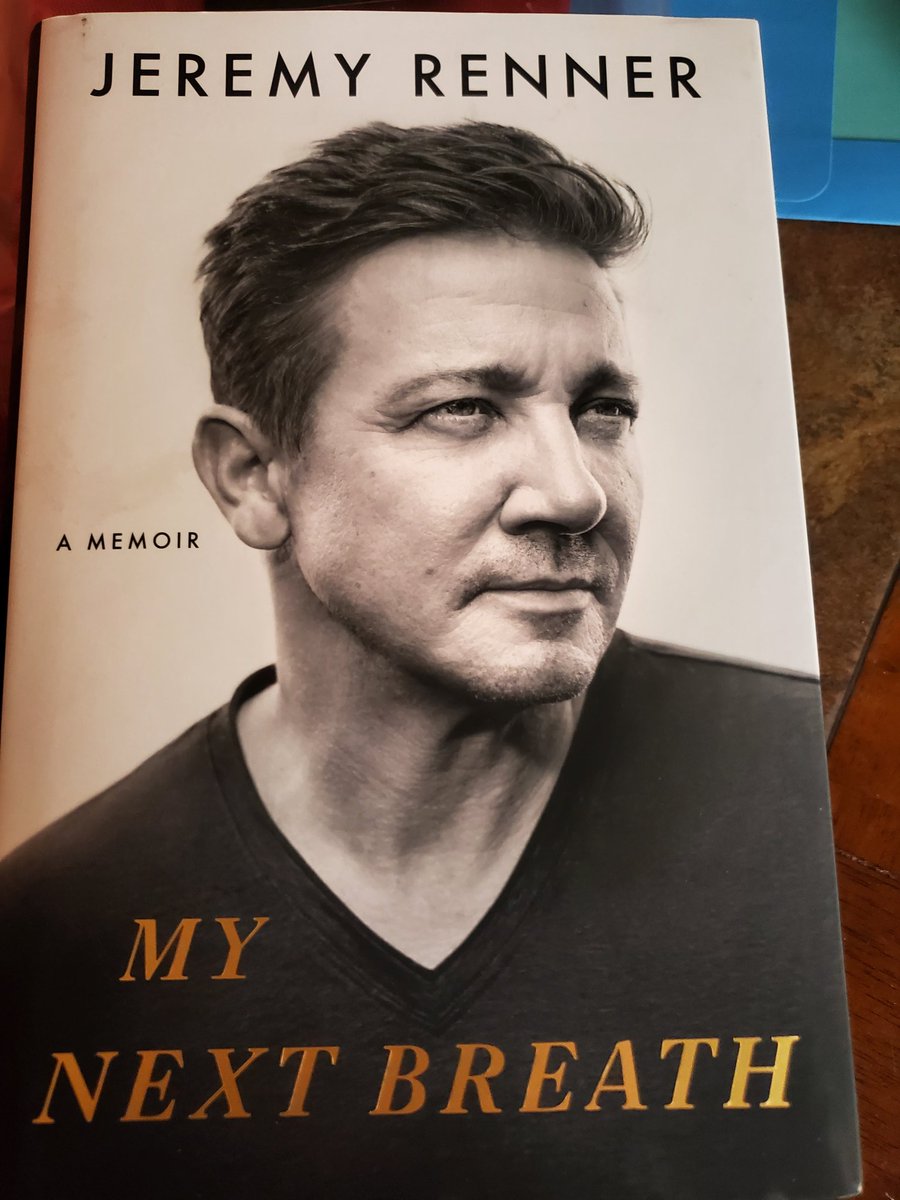 Sherry D. (@magicsd77) on Twitter photo Got a copy of <a href="/JeremyRenner/">Jeremy Renner</a> #mynextbreath for my birthday! I can't wait to read it! #courage #strongsoul Got a copy of <a href="/JeremyRenner/">Jeremy Renner</a> #mynextbreath for my birthday! I can't wait to read it! #courage #strongsoul