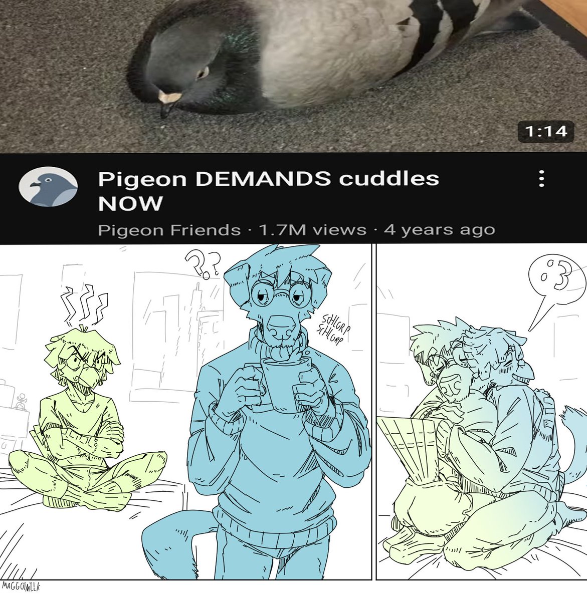 Meeting the horrid creature's demands 
#digitalart