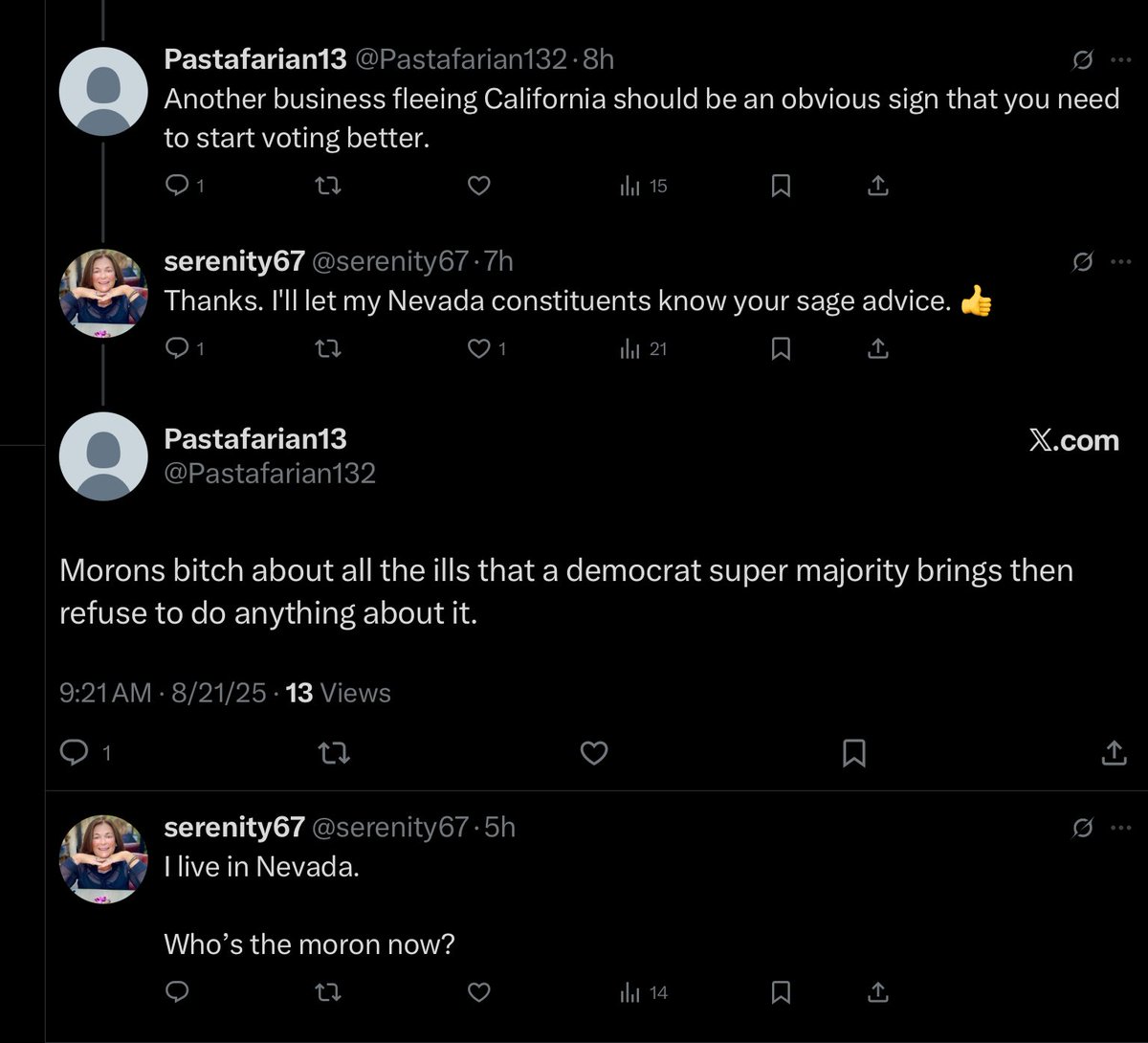 This is an example of the quality comments I get in my mentions…
 👏👏👏