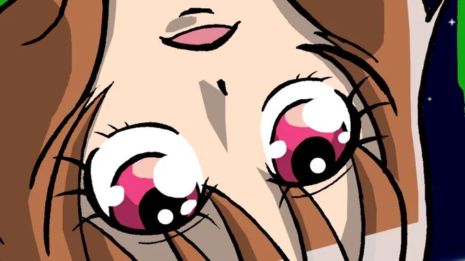 #このタグを見た人は自分の絵の目部分をのせる 大体こんなん