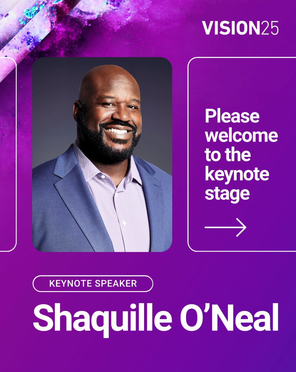 Alright, the Vision lineup is just ridiculous now! 

Just announced: Shaquille O'Neal is keynoting at the Experian Vision Conference!

You won't want to miss his session – register today!  experian.com/events/vision?…