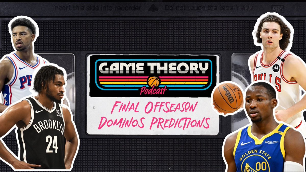 Game Theory w/ Sam Vecenie (@gametheorysamv) on Twitter photo 🚨GAME THEORY LIVE🚨
Join <a href="/Sam_Vecenie/">Sam Vecenie</a> & <a href="/MotorCityHoops/">Motor City Hoops</a> LIVE at 7:30pm ET as they go through all the remaining offseason dominos that have yet to fall:
- Contract predictions: Giddey, Kumings, Grimes, Thomas
- Best fits for unrestricted free agents
- Chances of another 🚨GAME THEORY LIVE🚨
Join <a href="/Sam_Vecenie/">Sam Vecenie</a> & <a href="/MotorCityHoops/">Motor City Hoops</a> LIVE at 7:30pm ET as they go through all the remaining offseason dominos that have yet to fall:
- Contract predictions: Giddey, Kumings, Grimes, Thomas
- Best fits for unrestricted free agents
- Chances of another