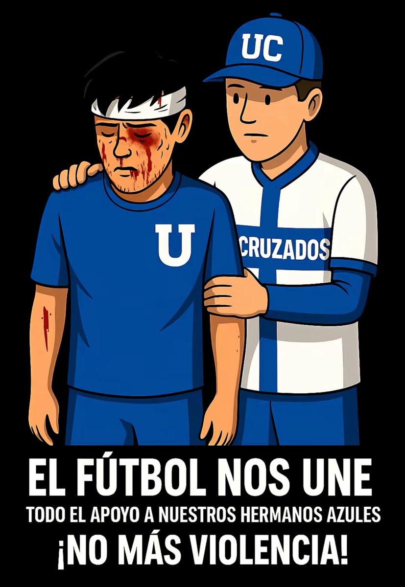 Jorge_Barriga's tweet photo. Los hinchas cruzados. Solidarizamos con los Hinchas de la U. chile #loscruzados #Elbulla #LosdeAbajo fue un ajusticiamiento cobarde de los hinchas de independiente. https://t.co/JCPVJdwLNJ