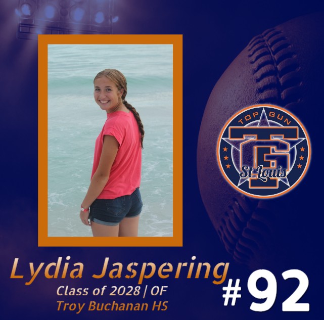 We are excited to announce our 1st new face to our roster for the 25-26 season :
Lydia Jaspering, a Class of 2028 OF from Troy Buchanan