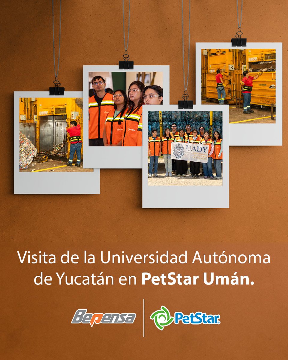 🌟 Nos enorgullece recibir a alumnos de la UADY en PetStar Umán, fortaleciendo alianzas que impulsan la economía circular y el reciclaje para un futuro sostenible. ♻️ #BepensaCorporativo #PetStarUman #UADY #EconomíaCircular #Reciclaje #ImpactoPositivo #EducacionConProposito