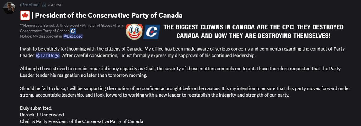 Liberal Party Canada ROBLOX tweet media