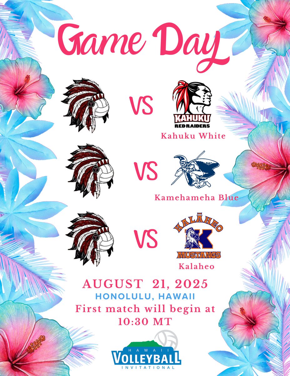 Day 1 pool in Hawaii starts tonight 🏐
10:30 pm (El Paso time) 
We will post link to stream games 
#greatness