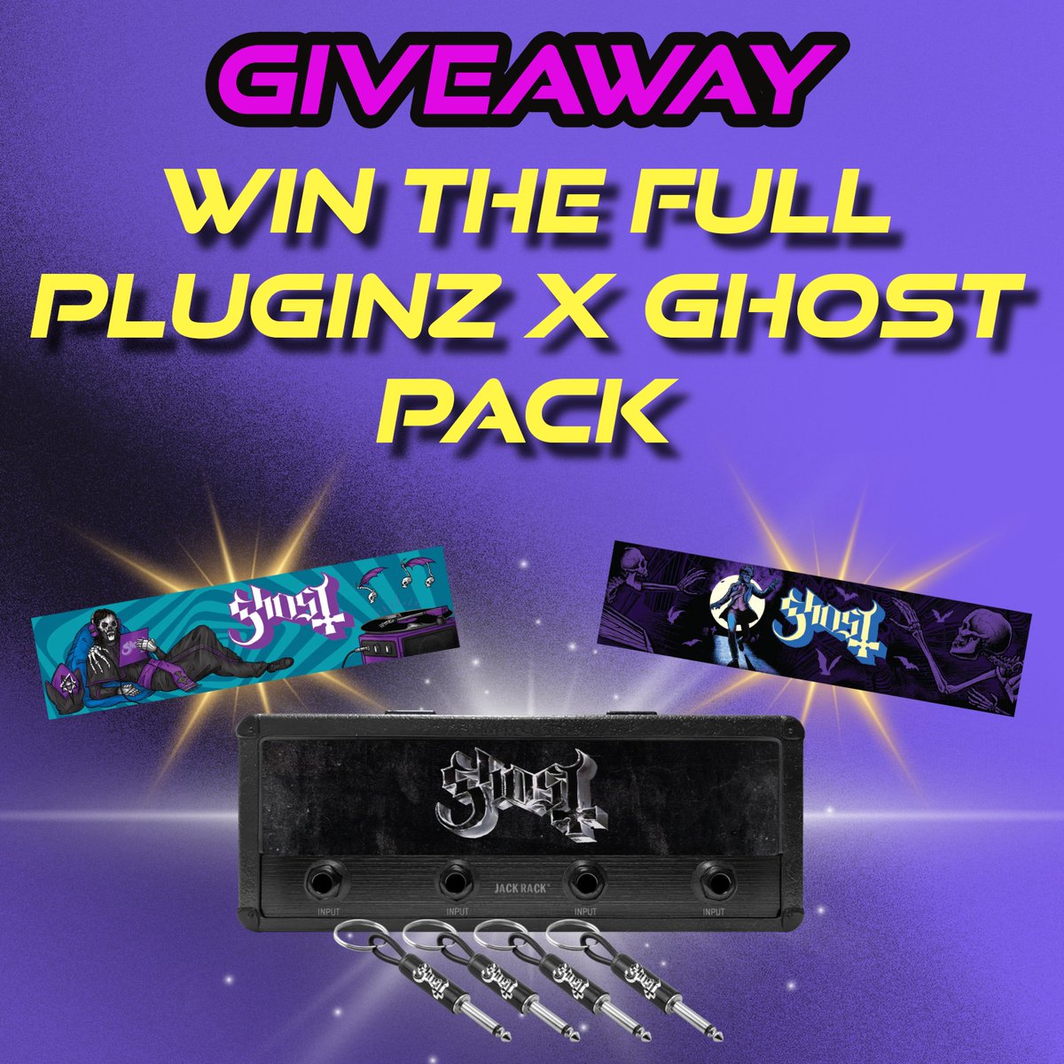 GHOST IN 4K (@ghost_in_4k) on Twitter photo ๐จ ULTIMATE GIVEAWAY ๐จ
Win the full Ghost x Pluginz pack (Jack Rack + the 2 grills) ๐ค๐
To enter:
1๏ธโฃ Follow <a href="/GHOST_IN_4K/">GHOST IN 4K</a>
2๏ธโฃ Follow @.pluginzkeychains on Instagram
3๏ธโฃ Like + RT this post
4๏ธโฃ Comment your favorite Ghost song
โณ Ends in 1 week
Donโt miss your chance ๐๐ฅ ๐จ ULTIMATE GIVEAWAY ๐จ
Win the full Ghost x Pluginz pack (Jack Rack + the 2 grills) ๐ค๐
To enter:
1๏ธโฃ Follow <a href="/GHOST_IN_4K/">GHOST IN 4K</a>
2๏ธโฃ Follow @.pluginzkeychains on Instagram
3๏ธโฃ Like + RT this post
4๏ธโฃ Comment your favorite Ghost song
โณ Ends in 1 week
Donโt miss your chance ๐๐ฅ