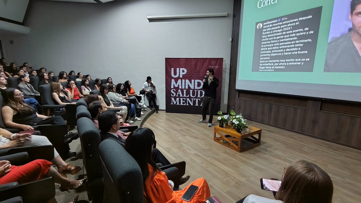 En el marco del UP Mind – Salud Mental recibimos a Emilio Antún, quien impartió la conferencia especial “Esencia”.

Un espacio de reflexión profunda sobre la importancia de cuidar nuestra esencia y conectar con lo verdaderamente valioso en nuestra vida.