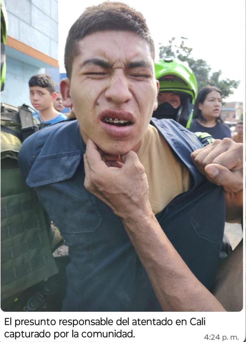 Agarraron a esta "joya" como autor del atentado en cali. Todos sabemos que a Petro no le gusta combatir a sus amigos, y por eso están desatados por todo el pais