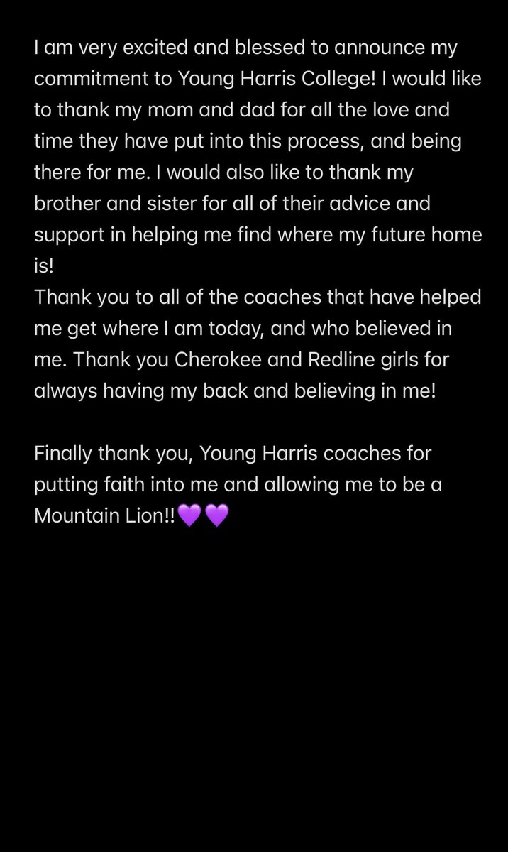 Griffith12Lyla's tweet image. Looking forward to the next chapter at @YHC_Wbb! Thank you so much @Coach_Huffman11 @ACcruce @CoachTealDavis! I can’t wait to get started! 💜💜💜