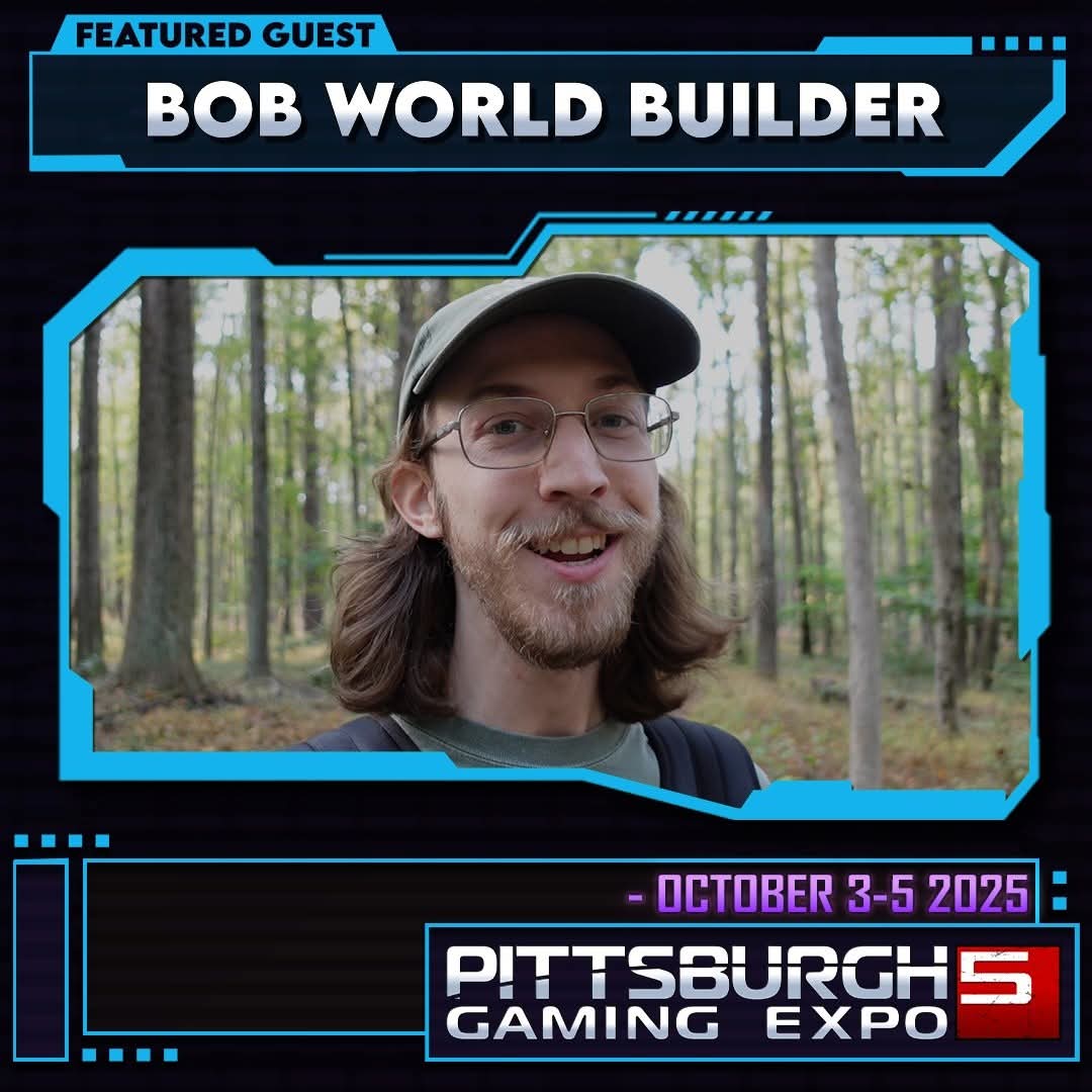 Pittsburgh Gaming Expo (@pgx_pghgameexpo) on Twitter photo Bob returns to PGX for another weekend of adventure!
—
<a href="/BobWorldBuilder/">Bob World Builder</a> is an ENNIE-winning TTRPG creator & YouTuber bringing GM tips, player advice, reviews & wild rules tests. He’s also written for Kobold Press, Goodman Games, Eventyr & more.
#PGX2025
pittsburghgamingexpo.com Bob returns to PGX for another weekend of adventure!
—
<a href="/BobWorldBuilder/">Bob World Builder</a> is an ENNIE-winning TTRPG creator & YouTuber bringing GM tips, player advice, reviews & wild rules tests. He’s also written for Kobold Press, Goodman Games, Eventyr & more.
#PGX2025
pittsburghgamingexpo.com