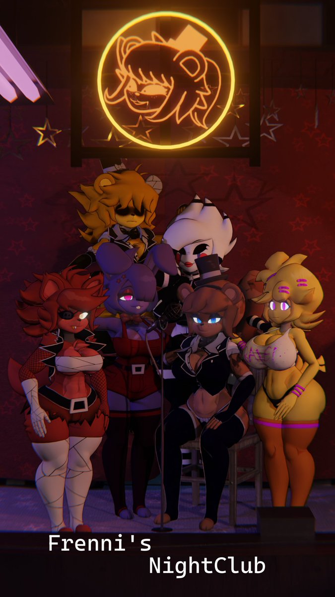 Just a silly idea i had referencing a show promo.

#Fazclaires #furry #fnia