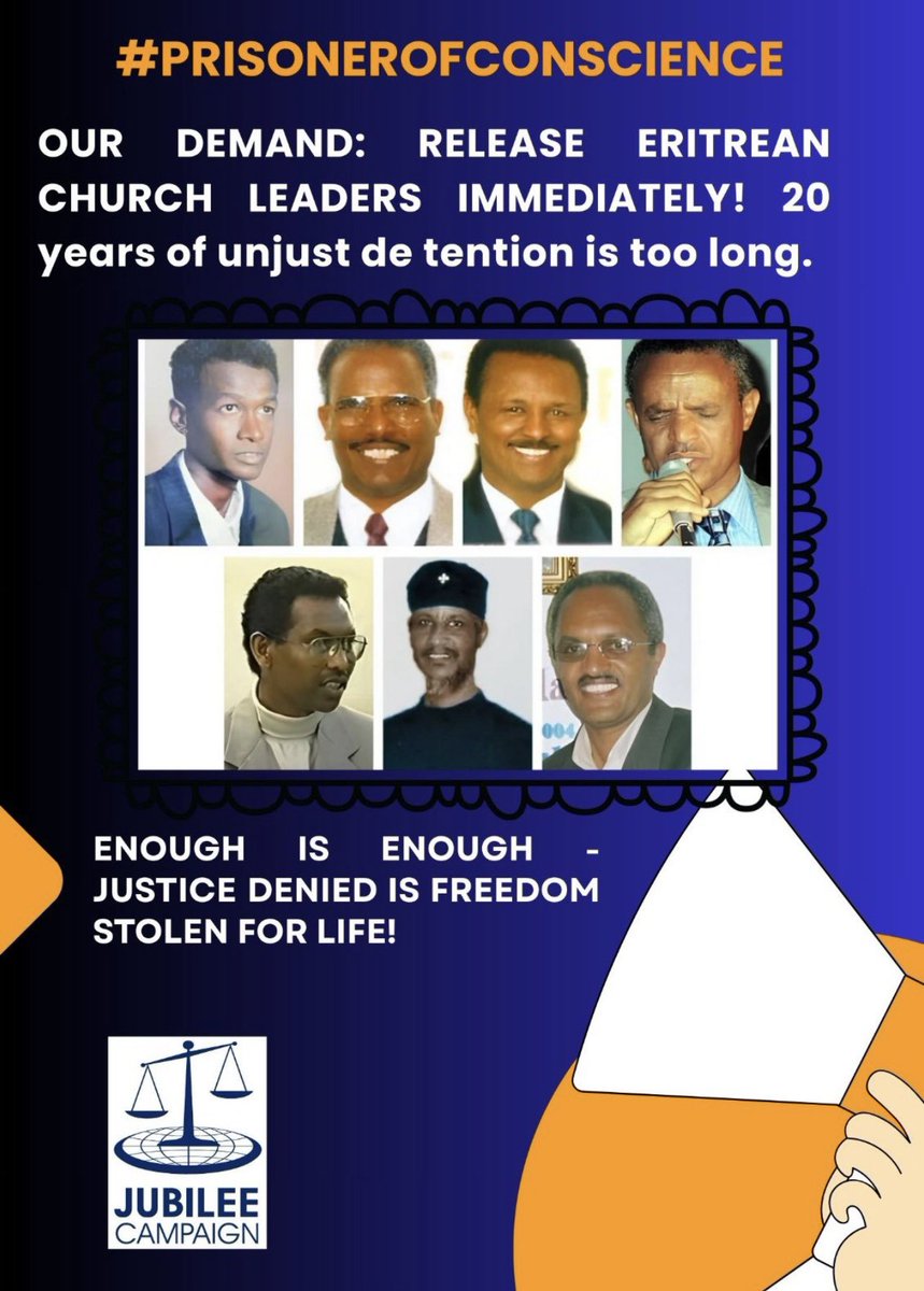 ElizabethTecle's tweet photo. @JubileeC @EmbassyEritrea @IRF_Ambassador @IrfRoundtable @USCIRF @RepMarkWalker #FaithNotCrime #FreeThe7 #EUWakeUp #Eritrea #JusticeForEritrea #SolidarityInFaith https://t.co/7e7tafz6rw