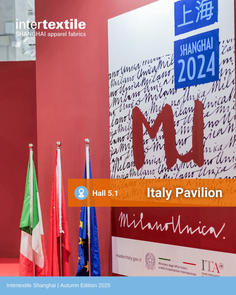 𝗖𝗼𝘂𝗻𝘁𝗿𝘆/𝗥𝗲𝗴𝗶𝗼𝗻 𝗽𝗮𝘃𝗶𝗹𝗶𝗼𝗻: 𝙄𝙩𝙖𝙡𝙮 𝙋𝙖𝙫𝙞𝙡𝙞𝙤𝙣 (𝙈𝙞𝙡𝙖𝙣𝙤 𝙐𝙣𝙞𝙘𝙖)

A total of 25 Italian companies representing the excellence of high-end textile manufacturing will present their F/W 26/27 collections this Sep.

Pre-reg: dwz.cn/nplQYjyt