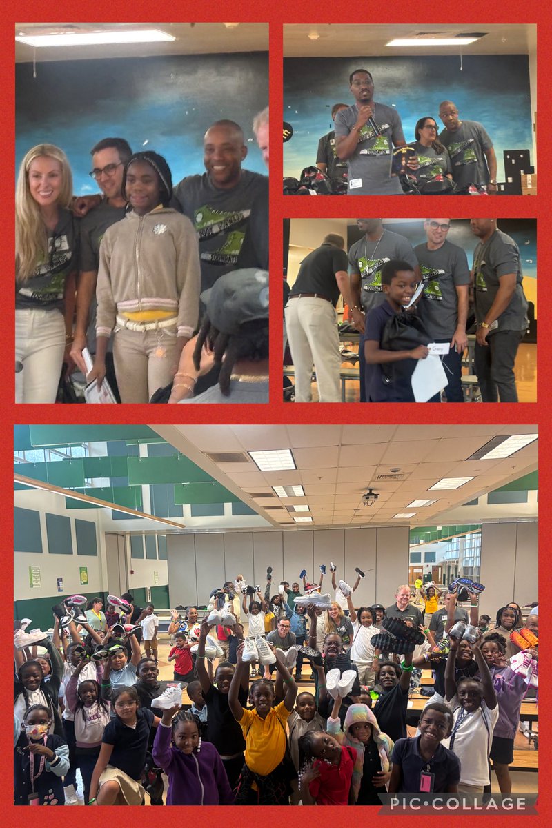 When the love of kicks meets philanthropy, amazing things happen! Partnered with <a href="/Stretchrun23/">Christopher Sisco</a>, The Foot Forward Foundation, <a href="/Fleet_Advantage/">Fleet Advantage</a>, and Author Simon Ross to bless 100 of our scholars with new shoes today! Our school community is grateful for the love of others!