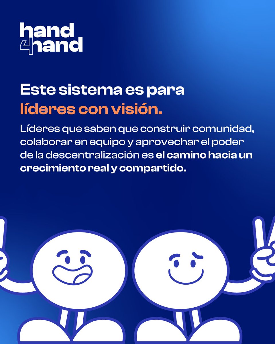 HelloHand4hand's tweet image. Hand4Hand no es para todos… 🛑✋🏼
Es para líderes que entienden el poder de dar, conectar y crecer en comunidad. 👥🍃
Aquí no solo invitas: construyes red, compartes valor y multiplicas tu impacto. 💦🌲

Dona, comparte y recibe. 🫱🏻‍🫲🏼
🌱 Todo empieza contigo.

#Hand4Hand