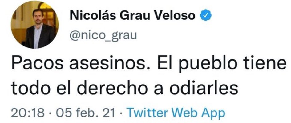 ClauDePizan's tweet photo. Así se expresaba el actual ministro de Hacienda, Nicolás Grau, sobre nuestros carabineros. https://t.co/8EOYi1iUuX
