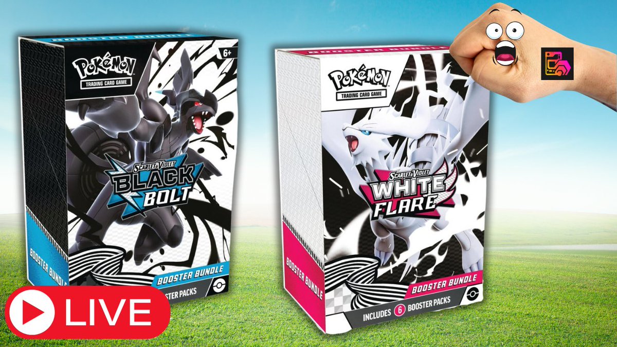 1 Booster Bundle of Black Bolt &amp; White Flare of all the HITS going to 1 X User Below!

✍️Comment on this Post
✅Follow <a href="/PokeHEX5555/">PokeHEX</a> 
❤️Like &amp; ♻️RePost
🏷️Tag 2 Friends

Join me on my Friday Livestream at 12pm EST where I will pick the winner LIVE!