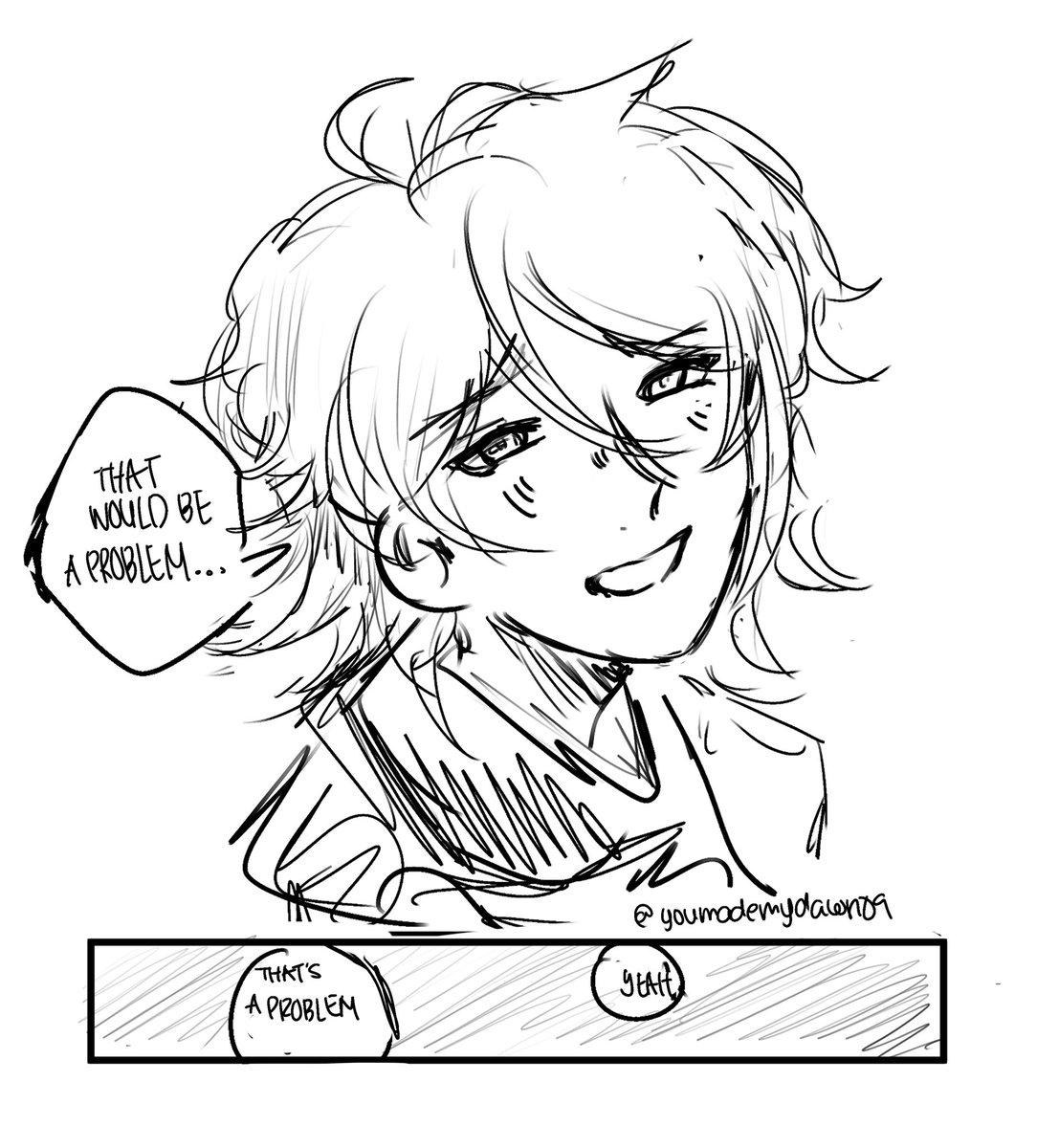 I did it yeah yeah terukane panel with hasemura redraw yeah yeah hasegawa is super in love with kamimura what's new 
#hasemura #tetrotwt #tetrodanganronpapink #tetropink