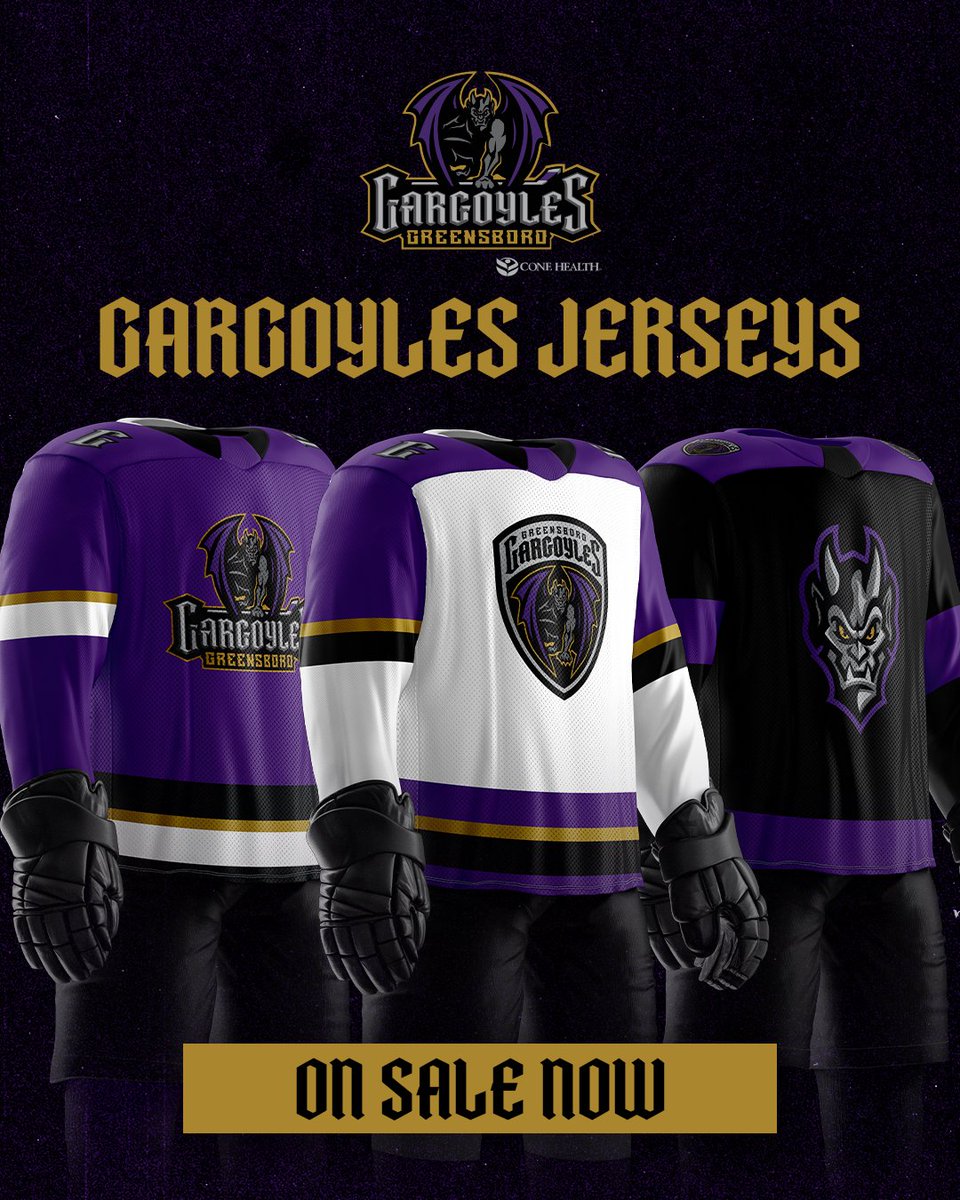 Grab your own replica Gargoyles jersey now!
-
SHOP NOW | 🔗 bit.ly/4fRoM0T