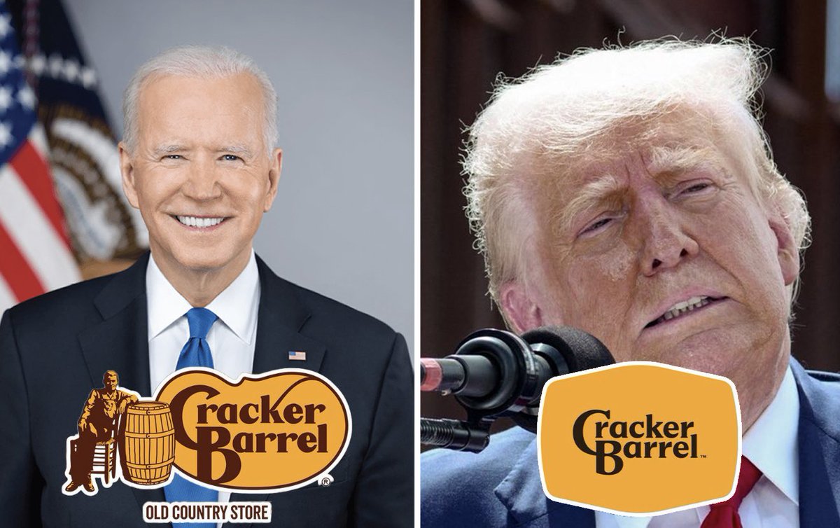 For everyone whining about Cracker Barrel—remember this: when Joe Biden left office, the old logo was still there. It was Trump’s weakness that let the change happen. 

Never would’ve happened under 46.