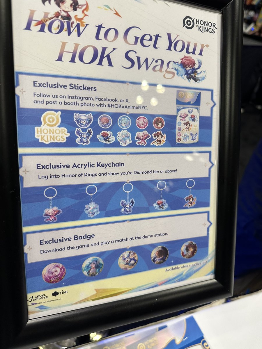 Iamiczel's tweet photo. #HOKxAnimeNYC getting swag for honor of kings https://t.co/8x2jDFD9Bn