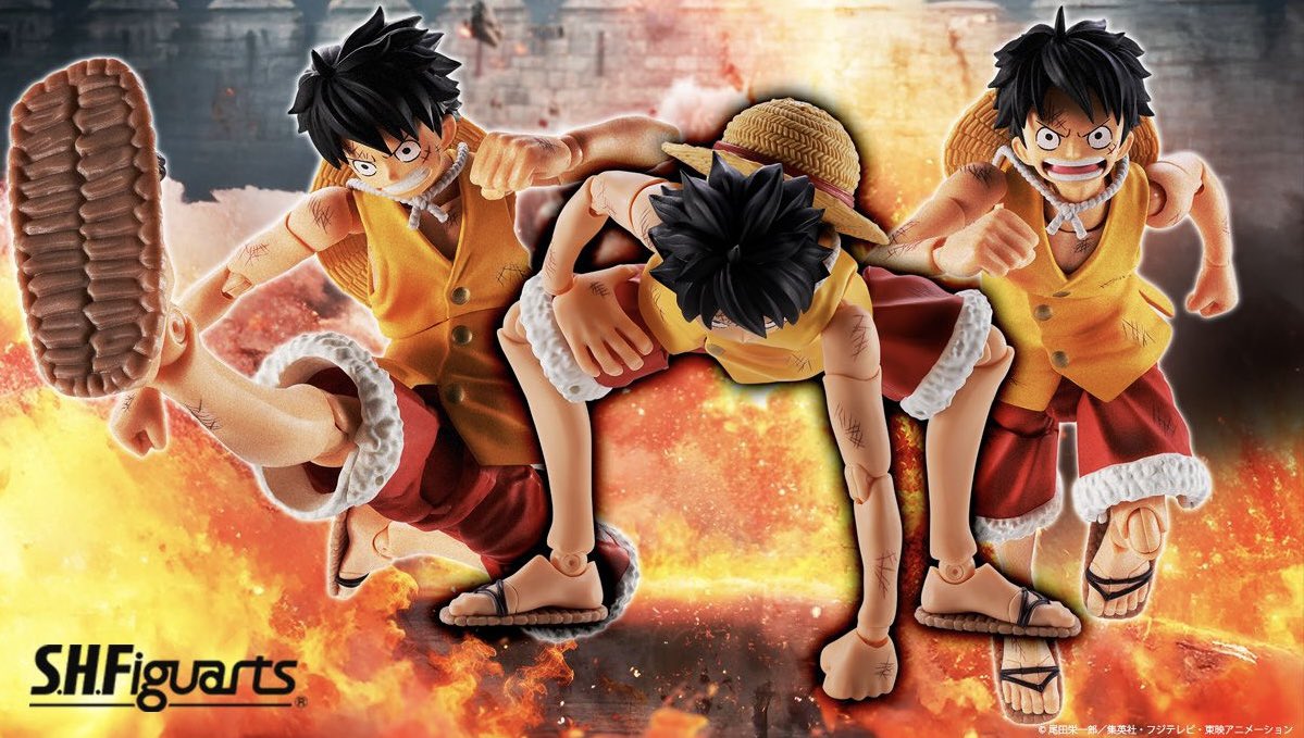 S.H.Figuarts Monkey D. Luffy Marineford Summit Showdown has been