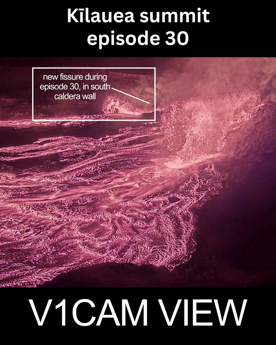 USGSVolcanoes's tweet image. #VolcanoWatch this week is on the fringes and fractures associated with the new fissure that opened in the south wall of Kīlauea caldera during episode 30 of the ongoing summit eruption.  Curious? Read more here: usgs.gov/observatories/…