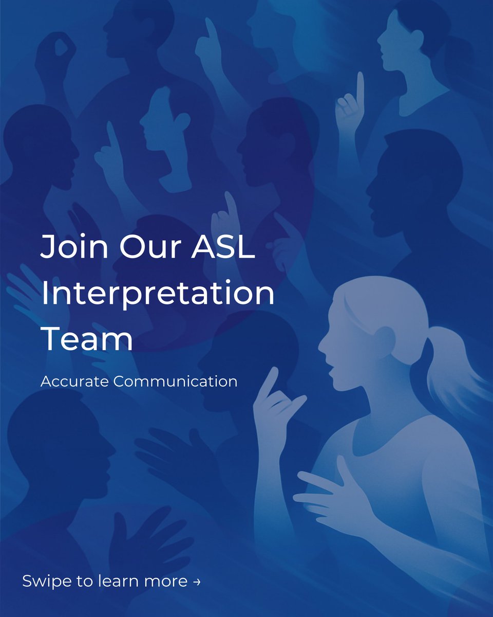 Accurate_Comm's tweet image. Step into meaningful ASL assignments with a team known for precision and professionalism. Ready to join us? 🚀🤟🏼 @Accurate_Comm 

#california #newyork #florida