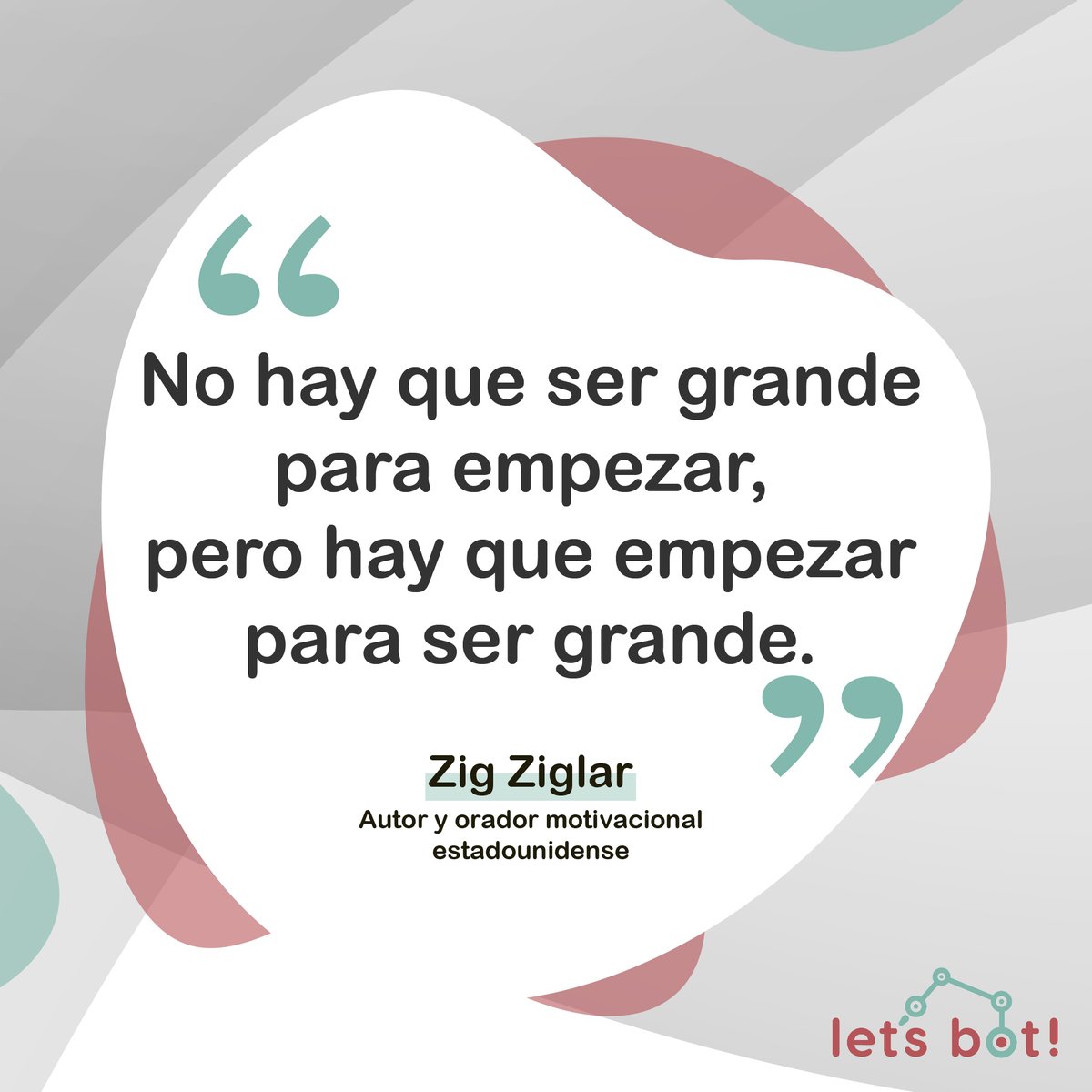 letsbotcamp's tweet photo. 🇪🇸
✨  Todo gran logro comienza con un primer paso. No necesitas tenerlo todo claro para empezar.

🚀Aprovecha este nuevo año escolar y lánzate a algo nuevo, aunque no te sientas 100% listo. Aprende un idioma, un pasatiempo, un instrumento…
El momento perfecto no existe. 💪 https://t.co/Z1qggJwHQR