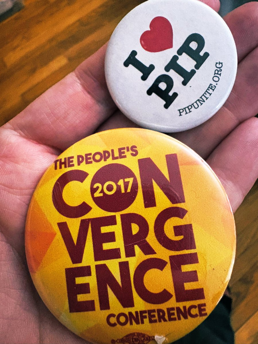 AraquelBloss's tweet photo. Was organizing stuff today and came across these; it was ten years ago, a bunch of us had a dream to break the U.S. duopoly. I still have PIP t-shirts and brochures and #OccupyInauguration shirts 2017. We all had such enthusiasm and hope back then. And now? Feels like real change might only come after a collapse.