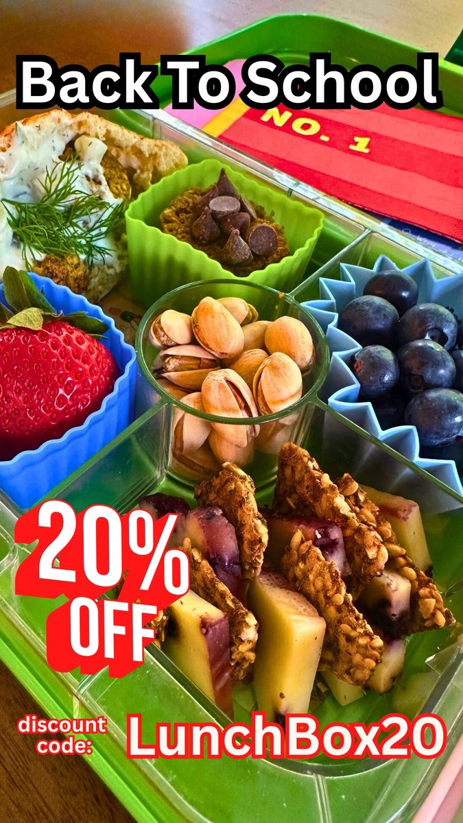 Take 20% off with discount code LunchBox20 over at Flackers.com 
Thank you to @lunchboxmamacita for this gorgeous lunchbox featuring Flackers + cheese for her little ones 💛