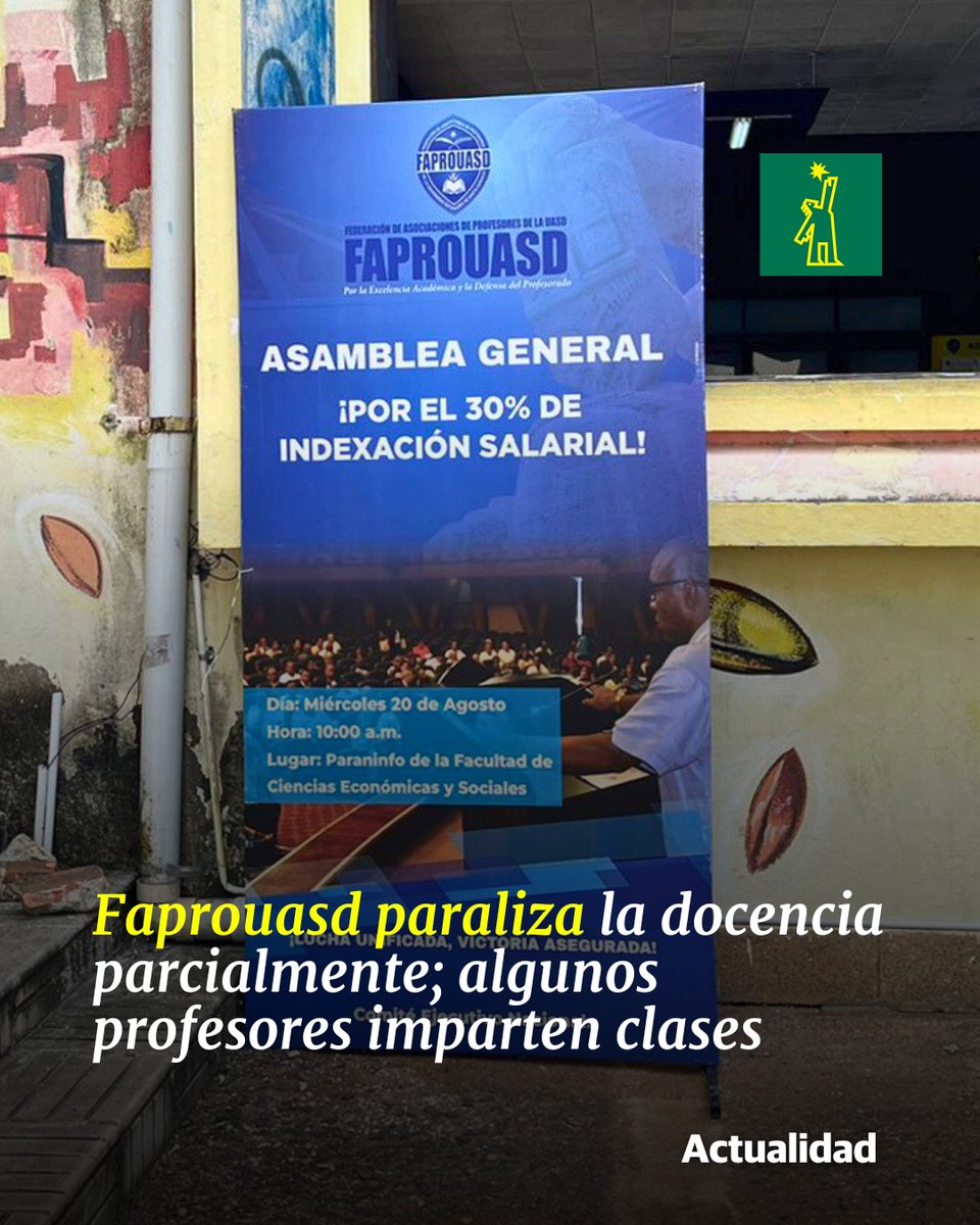 DiarioLibre's tweet photo. 📚 |#EducaciónDL| Advierten que la docencia seguirá suspendida hasta que sus demandas sean atendidas
🔗https://t.co/BazGAOrrzQ
#DiarioLibre #Faprouasd #Paro https://t.co/gXD2cCEi2s