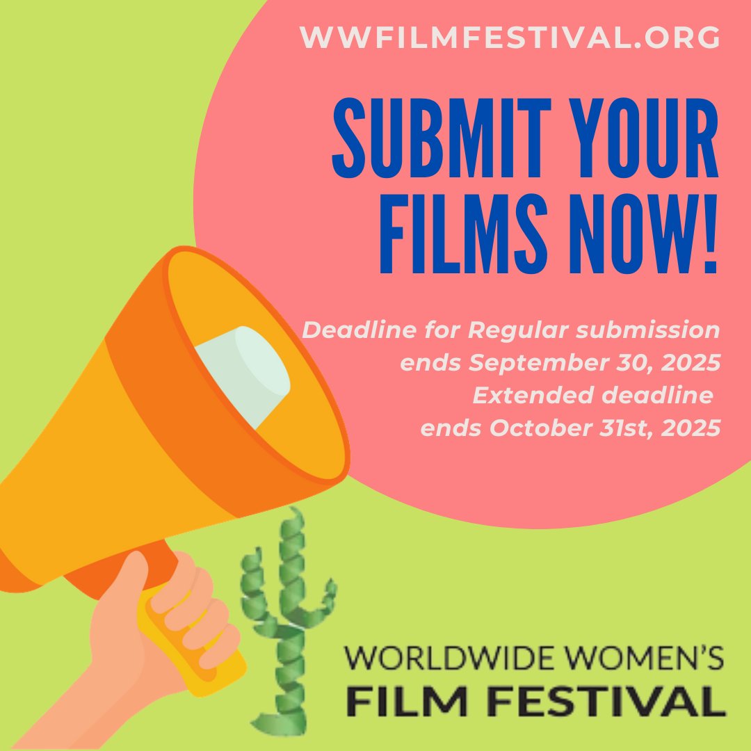 🎬 Submissions are OPEN for the 8th Annual Worldwide Women's Film Festival on March 6–8, 2026 in Scottsdale, AZ.  

📷Submit your project by September 30th, 2025!

filmfreeway.com/WorldwideWomen… 
#WWFF2026 #WomenInFilm #FilmFestival #CallForEntries