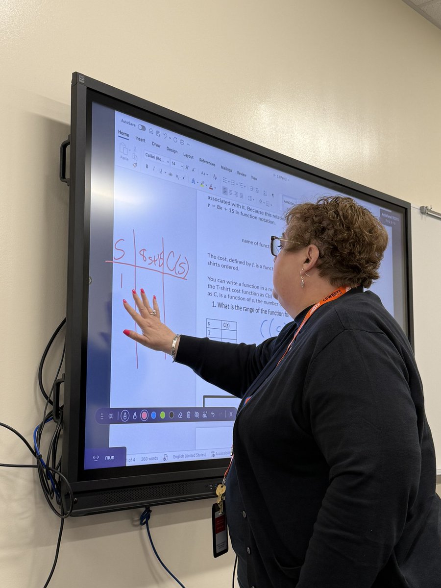 Jasma_Hayes's tweet image. Algebra 1 teachers collaborated in PLC to explore multiple strategies for helping students determine the range of a function given a domain. We are excited to see this work strengthen student understanding! #ElevateEverything #SteersUp🤘🏽