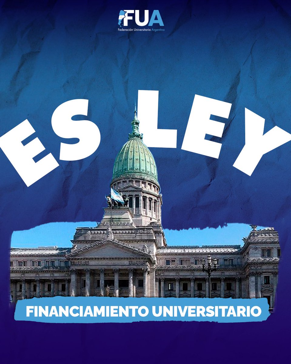 ¡EL MOVIMIENTO ESTUDIANTIL LO LOGRÓ!

El Senado aprobó el financiamiento de la Universidad Pública.  

No es un gasto: es la inversión más poderosa para la igualdad y el futuro de la Argentina.

¡ES LEY! 🇦🇷