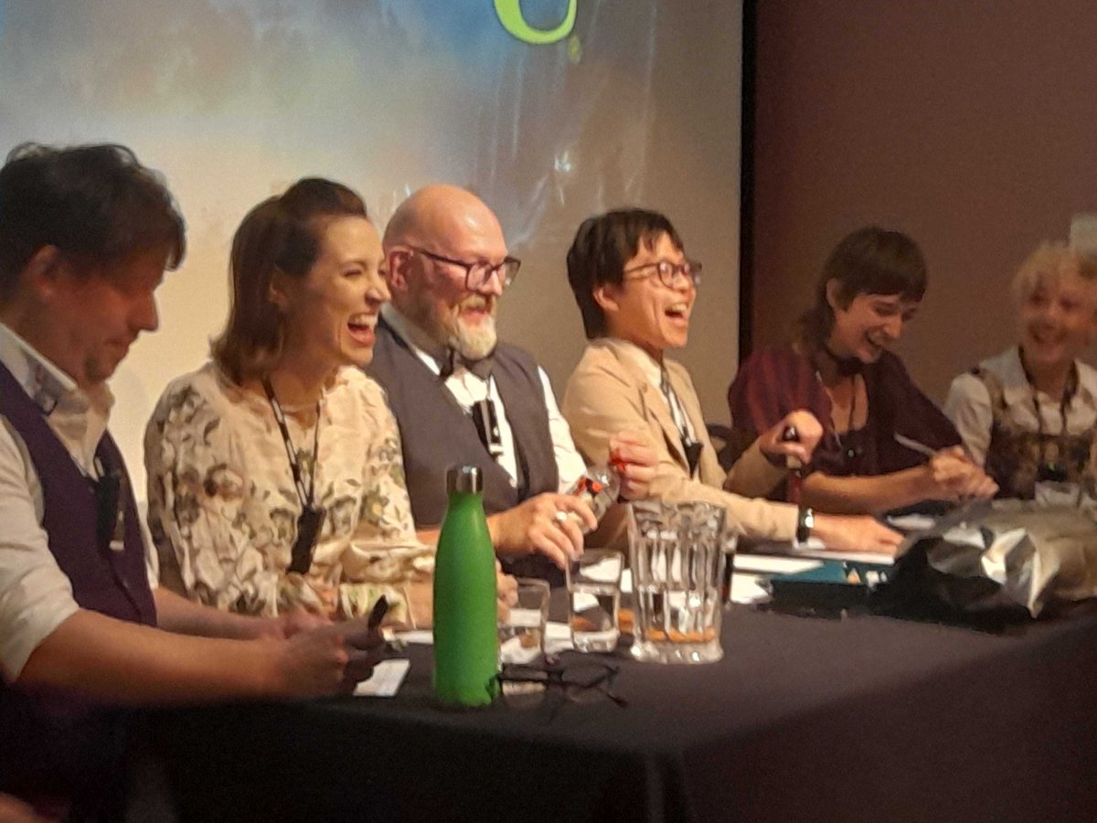 Chaosium_Inc's tweet image. We had our first Call of Cthulhu Live in the Library show today. In front of an enthusiastic, sell-out crowd, our investigators explored an unnerving mystery that took them deep into the stacks of the National Library of Scotland itself. Much mayhem and loads of fun!
#edfringe