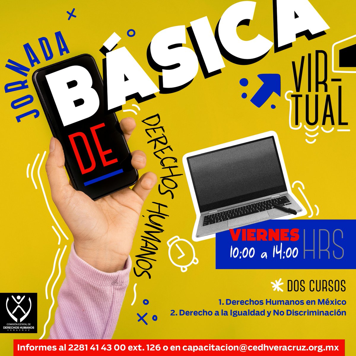 CEDH Veracruz (@cedhveracruz) on Twitter photo ¿Sabes lo que es el Principio Pro Persona? Conoce más en la “Jornada Básica Semanal” en línea que oferta esta #CEDHV
Viernes 22 de agosto de 10:00 a 14:00 horas
Regístrate en: forms.gle/BmbjQnw1KHqyky… ¿Sabes lo que es el Principio Pro Persona? Conoce más en la “Jornada Básica Semanal” en línea que oferta esta #CEDHV
Viernes 22 de agosto de 10:00 a 14:00 horas
Regístrate en: forms.gle/BmbjQnw1KHqyky…