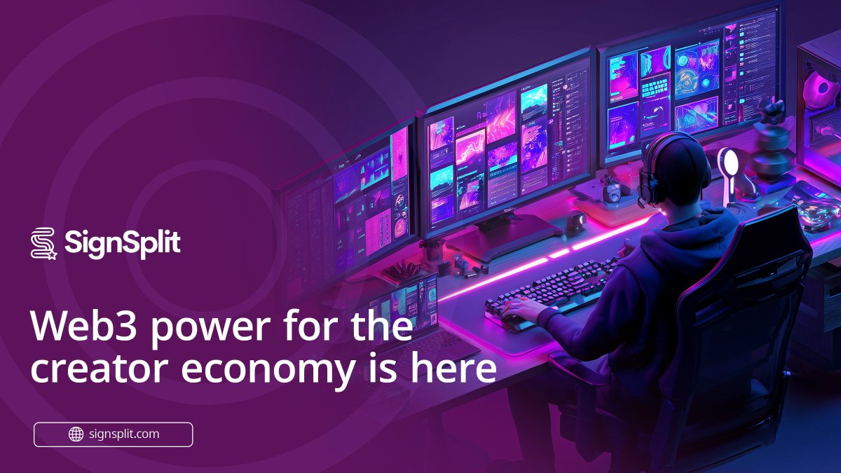 SignSplitIP's tweet image. #ContentCreators are big money - global economy is $200 billion; $480B by 2027, per @GoldmanSachs
But creators need help to protect IP, monetize & distribute revenue to "split" owners.
Enter SignSplit: #Web3 platform for creator economy
Beta: SignSplit.com & Apple…