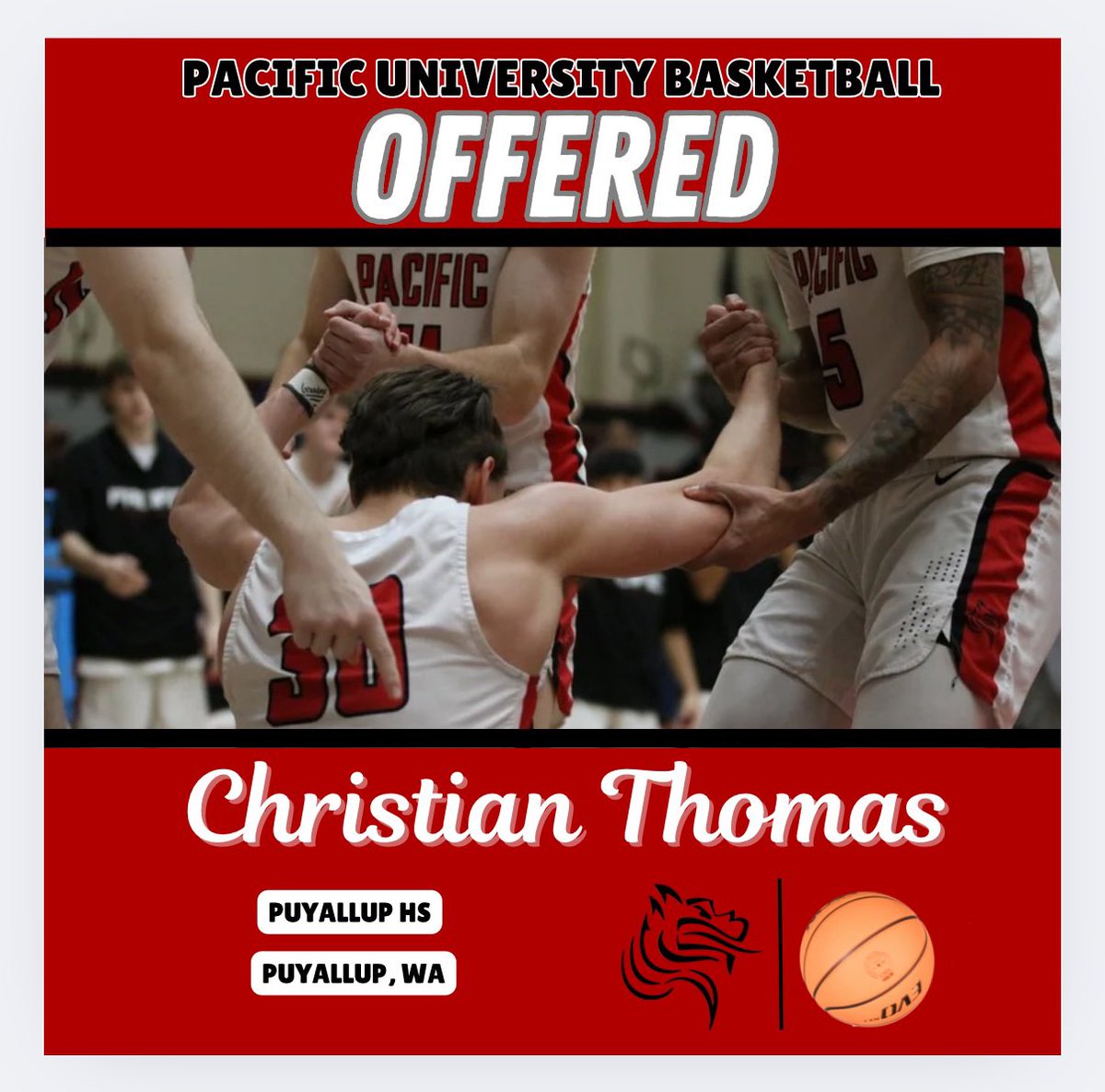 Christian Thomas (@christian_t2026) on Twitter photo After a great conversation with Coach Lunt, I am extremely grateful to announce I have received my first official offer from Pacific University. Thank you <a href="/JustinLunt/">Justin Lunt</a> and <a href="/CoachBHellstrom/">Brandon Hellstrom</a>. #GoBoxers After a great conversation with Coach Lunt, I am extremely grateful to announce I have received my first official offer from Pacific University. Thank you <a href="/JustinLunt/">Justin Lunt</a> and <a href="/CoachBHellstrom/">Brandon Hellstrom</a>. #GoBoxers