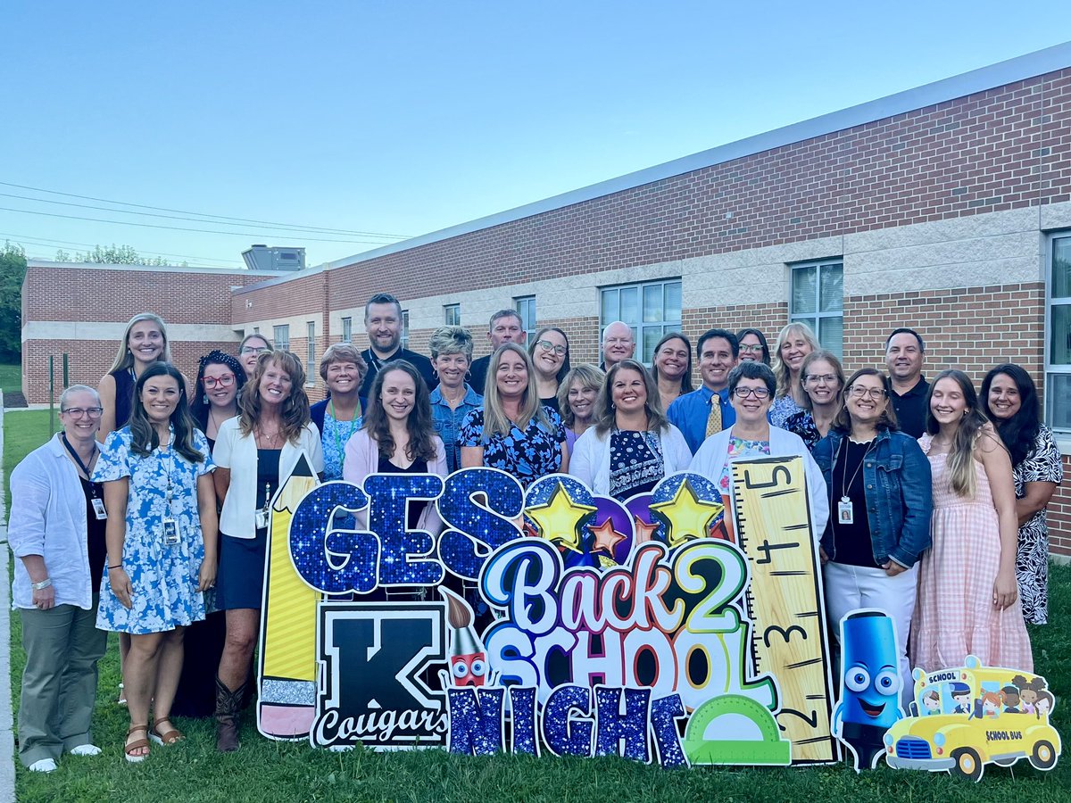 It was great to see so many smiling faces at Back to School Night! The GES staff looks forward to filling these halls with students on Tuesday!!  #GESCougars