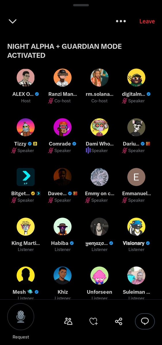 Kîñg Mårtîñs 🥷🎭 (@kingmartinaz) on Twitter photo After one night break 😏
We are back strong with alpha night
And tonight we got a special guest <a href="/BitgetWallet/">Bitget Wallet 🩵</a> with us
<a href="/CallMi_Alex_/">ALEX OF WEB3</a> <a href="/Ranzimanuel/">Ranzi Manuel</a> <a href="/Web3RM/">rm.solana⚔️💥 📸</a> <a href="/digitalmonarch_/">digitalmonarch.sol 🐦🔥</a> <a href="/tizzycrypt0/">Tizzy</a> <a href="/comradeweb3/">Comrade</a> <a href="/damiwho_/">Dami Who❔✞🎭</a> <a href="/darius_omejiaku/">Darius 𖤍</a> <a href="/davidugorji_/">Davee.solana</a> and other amazing speaks and Listeners After one night break 😏
We are back strong with alpha night
And tonight we got a special guest <a href="/BitgetWallet/">Bitget Wallet 🩵</a> with us
<a href="/CallMi_Alex_/">ALEX OF WEB3</a> <a href="/Ranzimanuel/">Ranzi Manuel</a> <a href="/Web3RM/">rm.solana⚔️💥 📸</a> <a href="/digitalmonarch_/">digitalmonarch.sol 🐦🔥</a> <a href="/tizzycrypt0/">Tizzy</a> <a href="/comradeweb3/">Comrade</a> <a href="/damiwho_/">Dami Who❔✞🎭</a> <a href="/darius_omejiaku/">Darius 𖤍</a> <a href="/davidugorji_/">Davee.solana</a> and other amazing speaks and Listeners